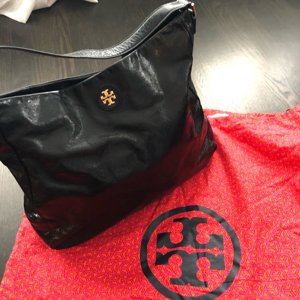 Tory Burch black leather handbag